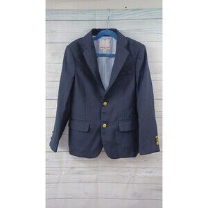 Sahara Club Boys Blazer Jacket Suit Set Sz 8 Navyblue Gold Buttons